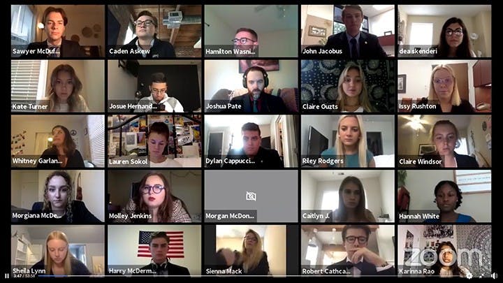 Student senate met virtually on Wednesday via Zoom.