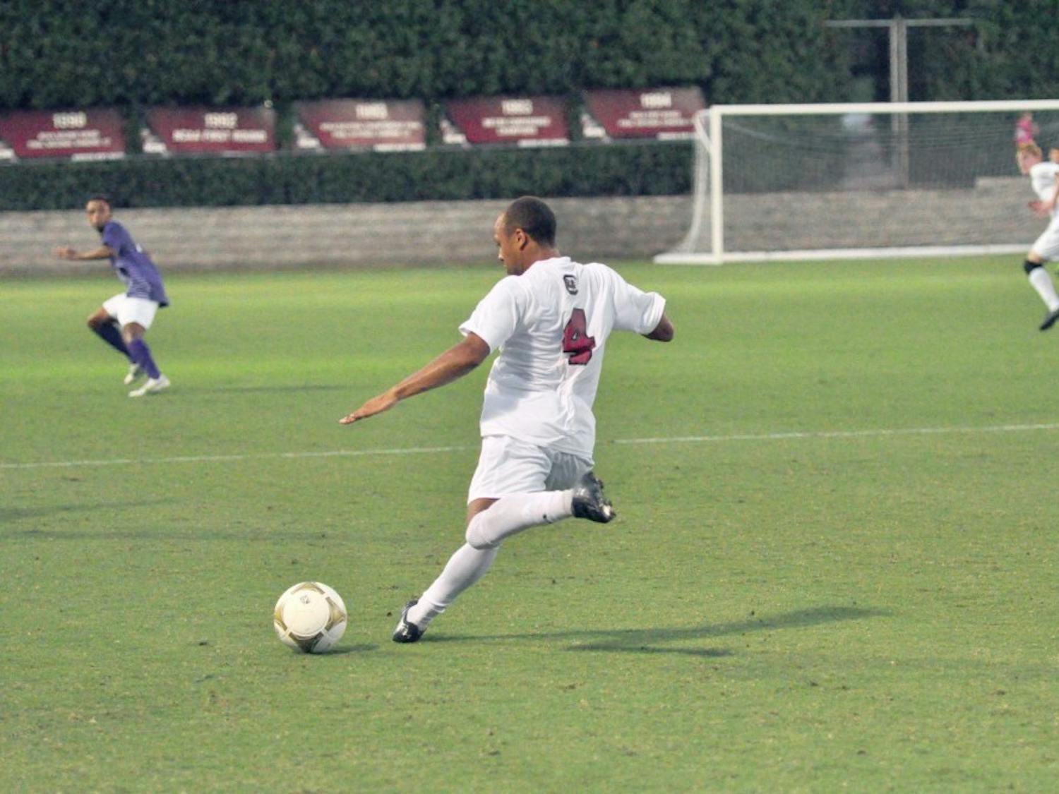 	Freshman Ive Burnett scored the first goal of his career in South Carolina’s last match, netting the Gamecocks’ only score in the team’s 3-1 loss at Coastal Carolina Tuesday.