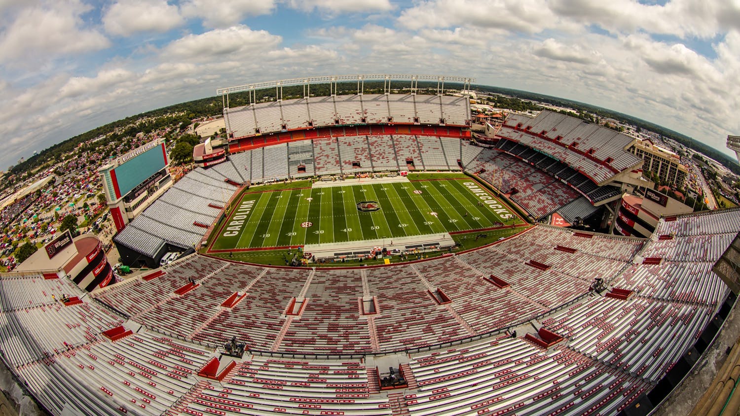 FILE—A wide shot of Williams-Brice Stadium taken with a fisheye lens.