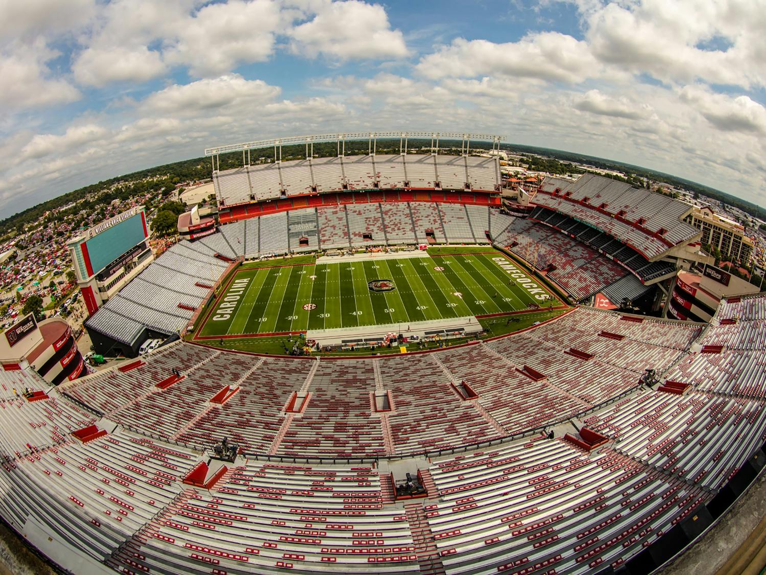 FILE—A wide shot of Williams-Brice Stadium taken with a fisheye lens.