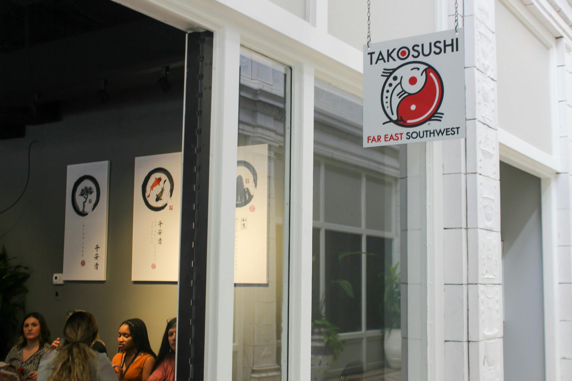 A photo of the outside of TakoSushi on Aug. 18, 2022. After a three-year hiatus, TakoSushi re-opened in late July on Main Street.