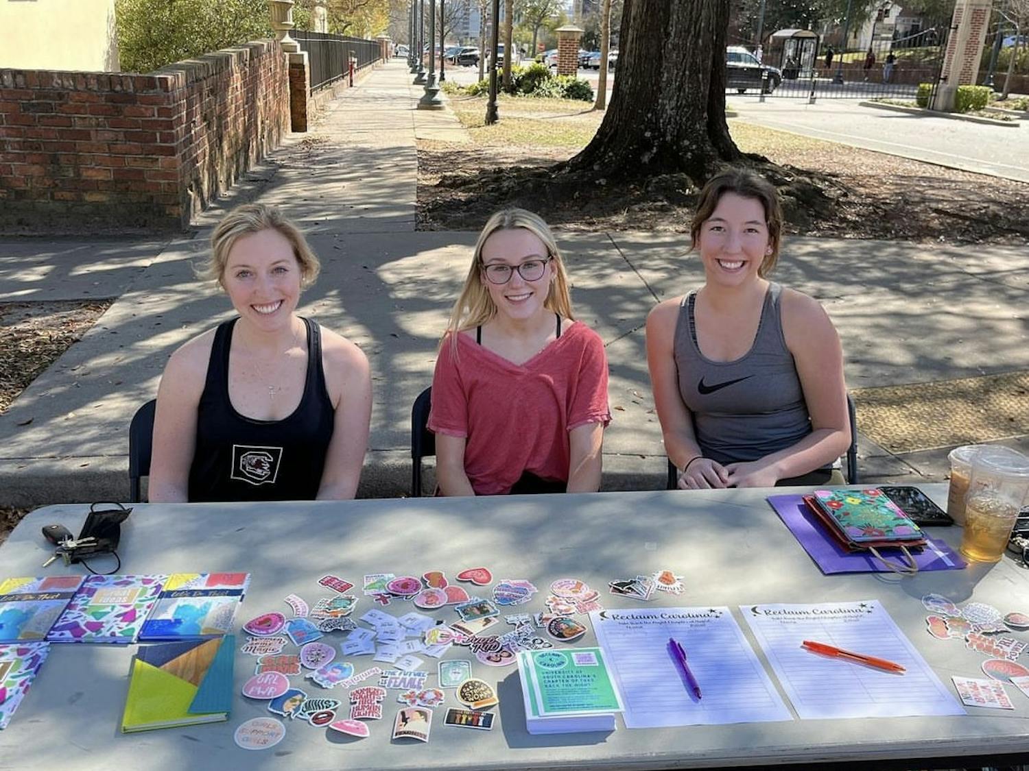 Reclaim Carolina members tabled at the 16th Annual Mayor’s Walk Against Domestic Violence on Oct 29, 2022. Participation in these events give Reclaim Carolina the opportunity to elevate their voices on and off campus.