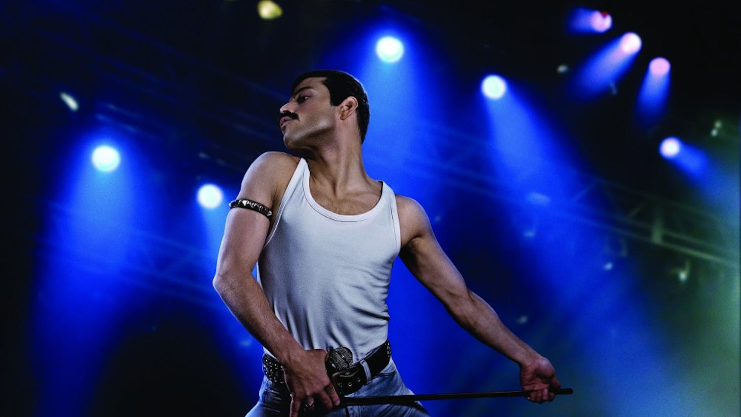 Rami Malek as rock icon Freddie Mercury in "Bohemian Rhapsody." (Nick Delaney/Twentieth Century Fox/TNS)