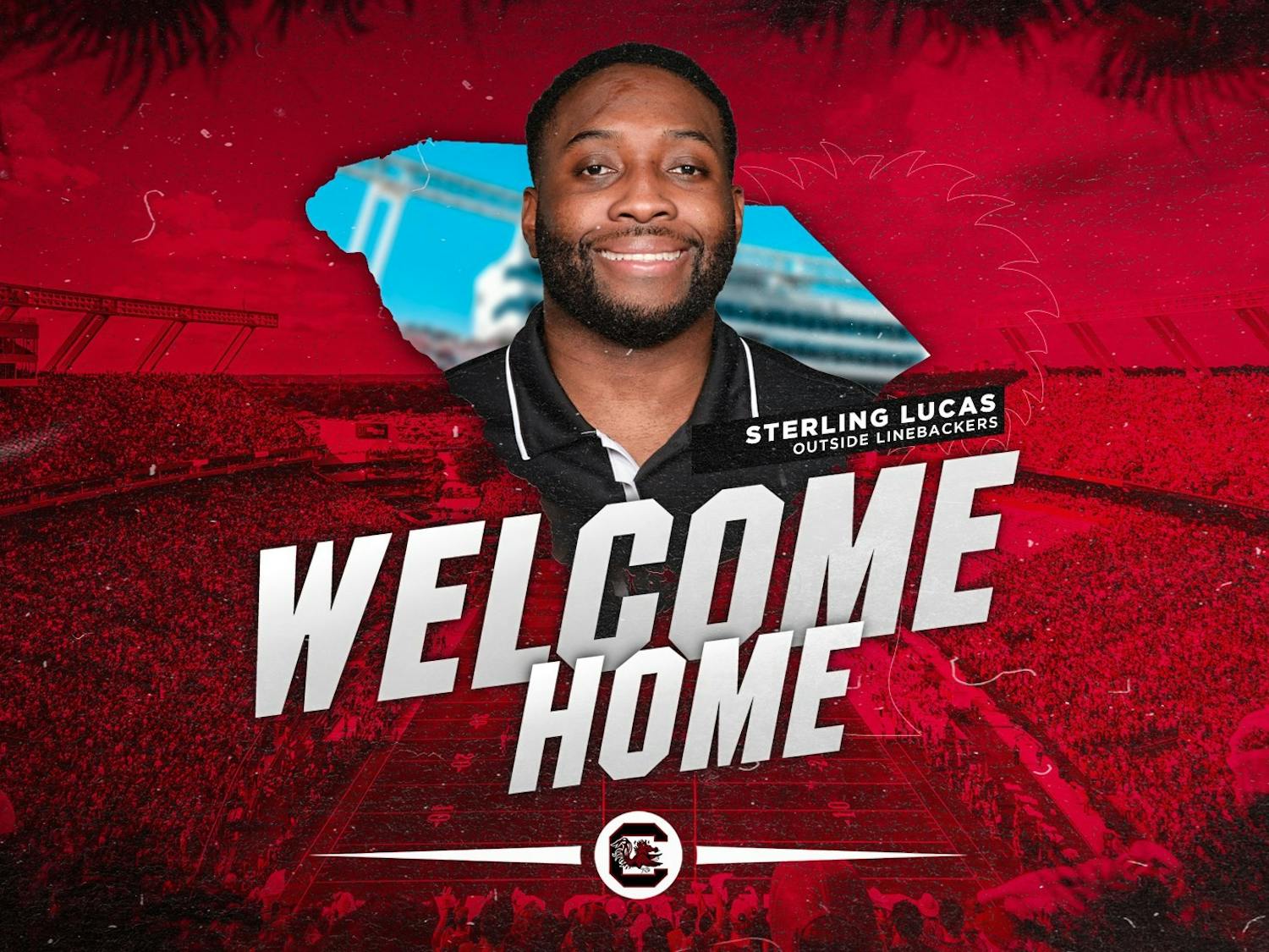 Former Jacksonville Jaguars assistant defensive line coach Sterling Lucas was hired by South Carolina on Jan. 14. Lucas will serve as the outside linebackers coach for the Gamecocks.