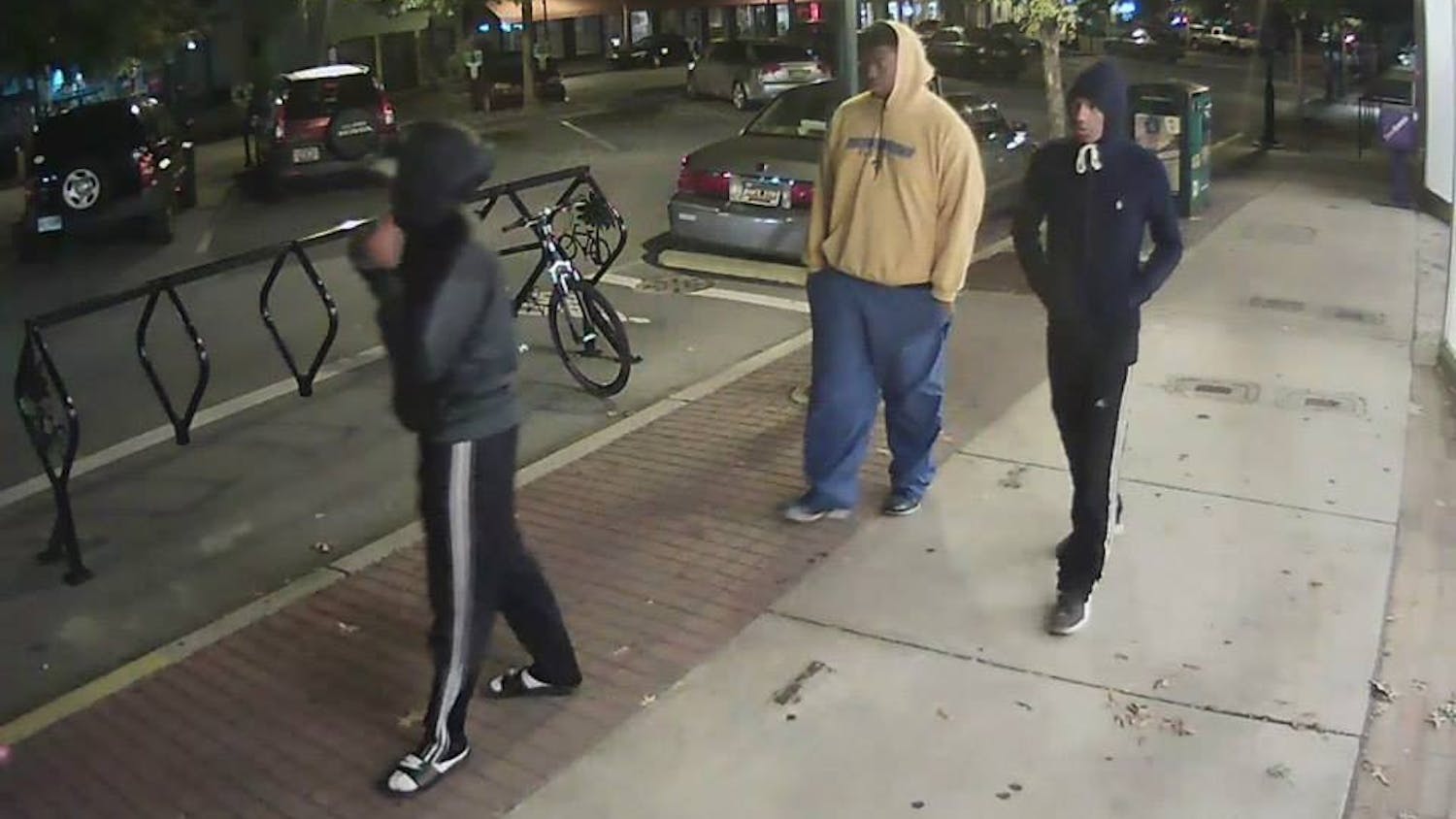	Security cameras in Five Points captured footage of two robberies in the popular bar district over the weekend. 