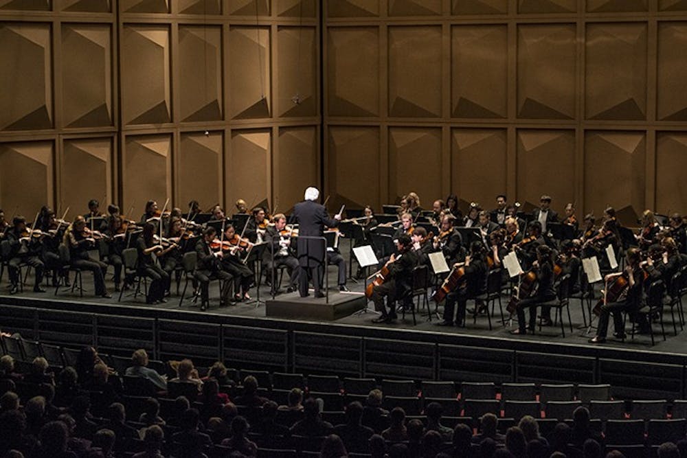 <p>On Tuesday, renowned musician Donald Portnoy conducted the USC Symphony Orchestra All-Beethoven concert.</p>