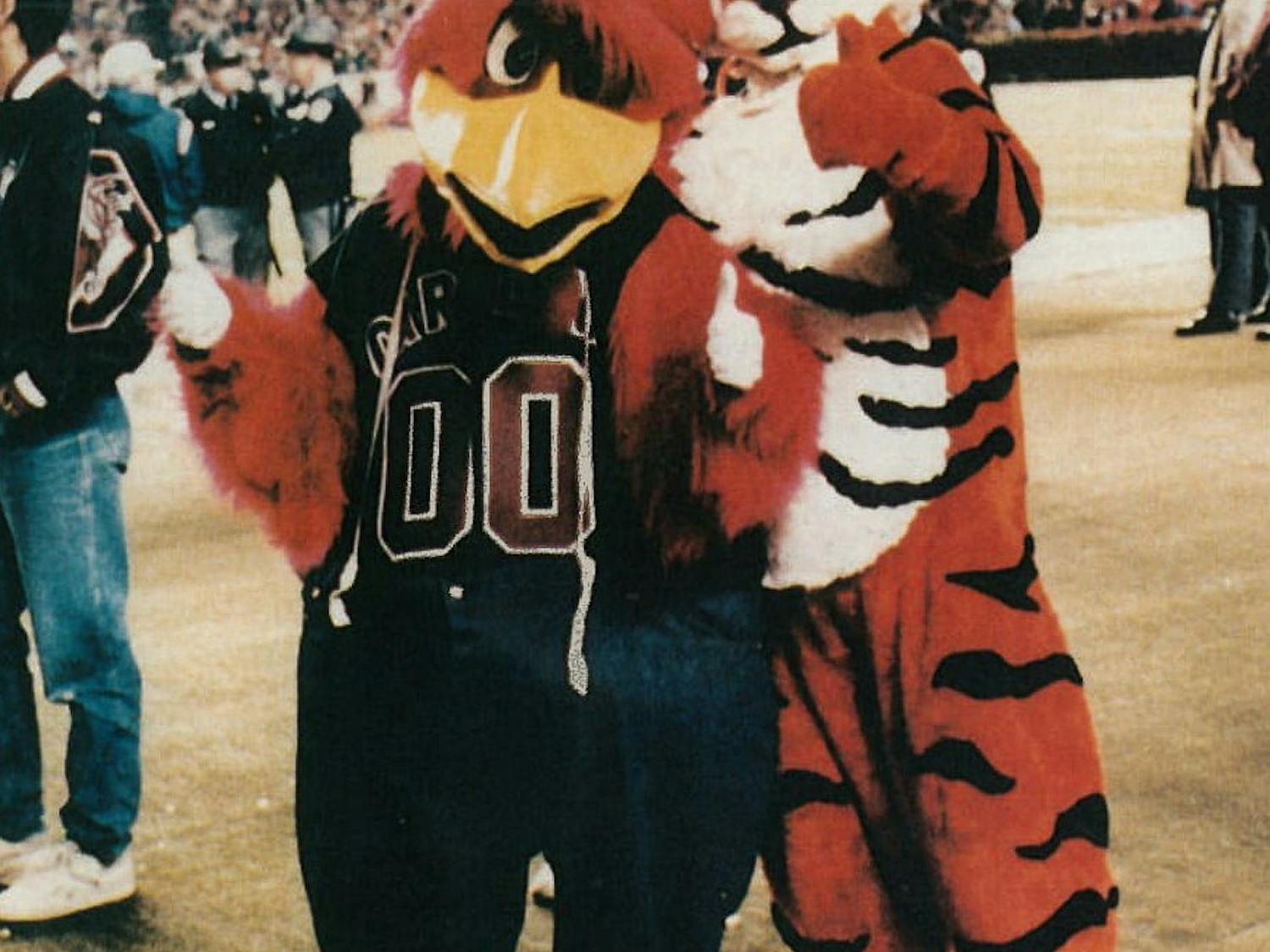 The mascots of South Carolina and Clemson keep fans fired up for the game. Whether it’s 1990 or present day, one thing has always been the same: the Clemson-Carolina rivalry is between players and mascots alike.