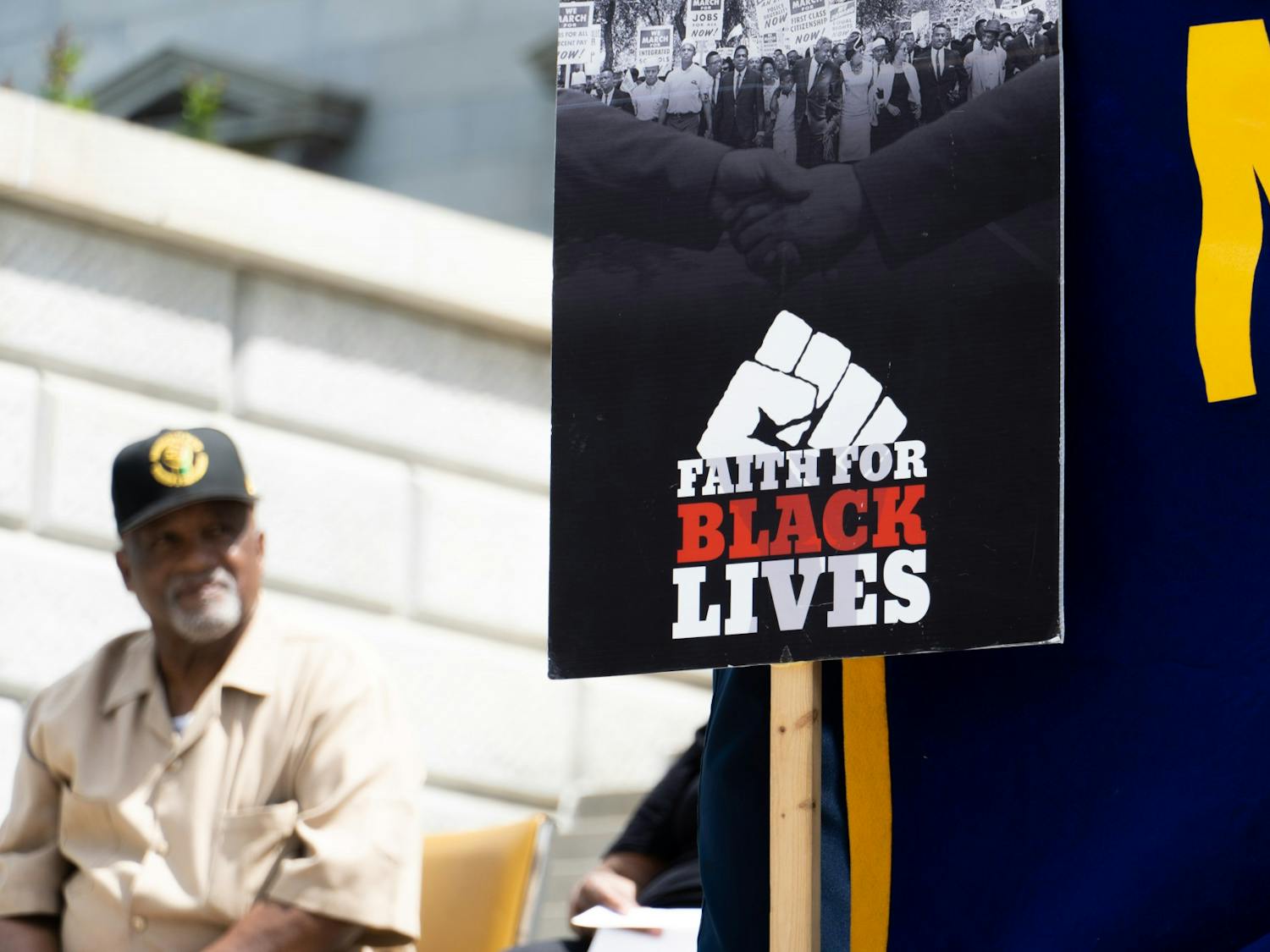 "A lot of folks are here today talking about the need to progress as a society and not regress," said Kambrell Garvin, democratic member SC House of Representative district 77. The South Carolina State Conference of the NAACP held a rally on April 23, 2022, to denounce the death penalty.