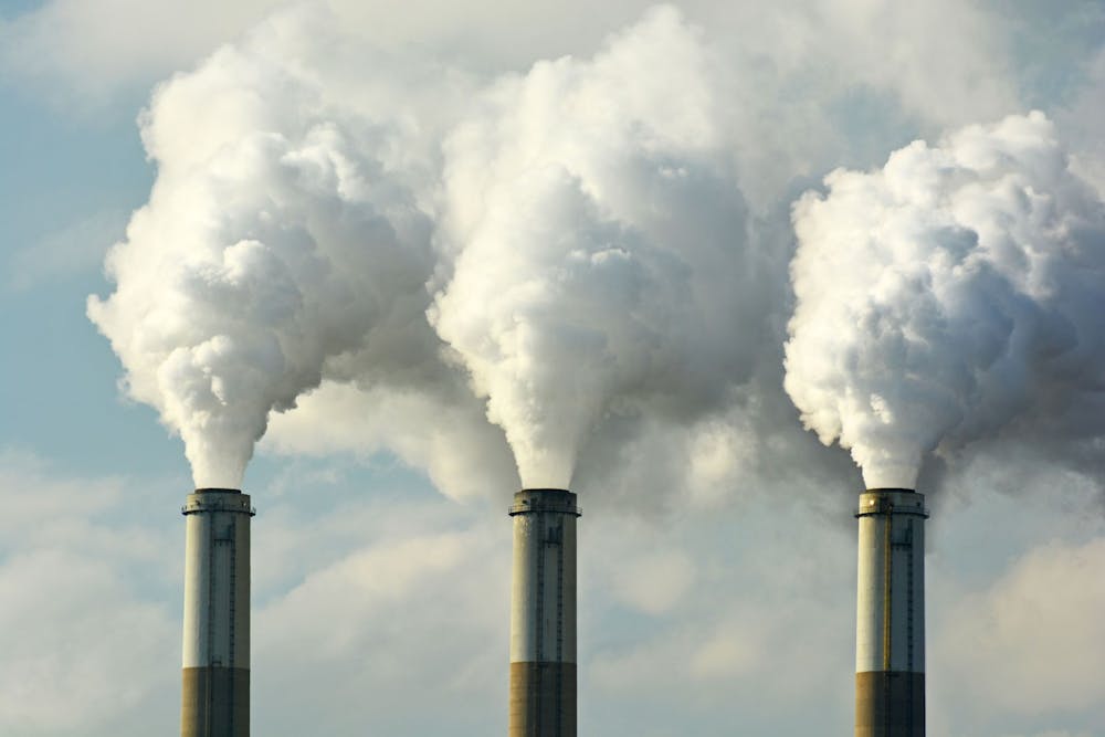 <p>&nbsp;A photo of smoke pouring out of smokestacks. (Dreamstime/TNS)</p>