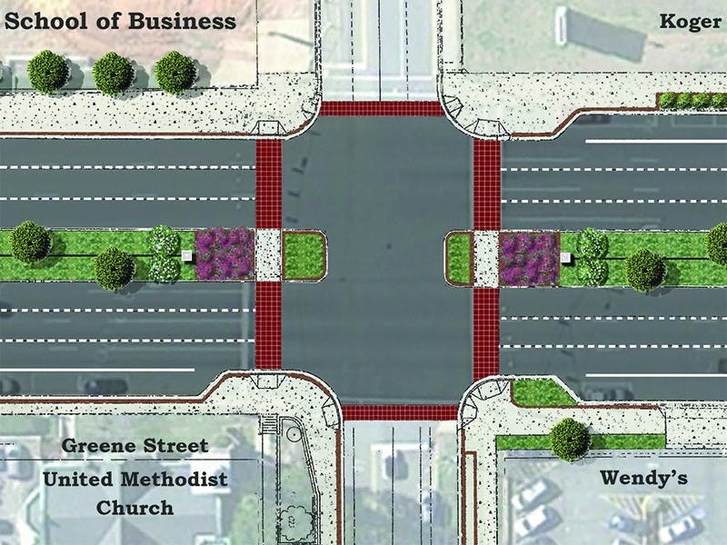 Assembly Street will be renovated to prepare for the opening of the new business school.