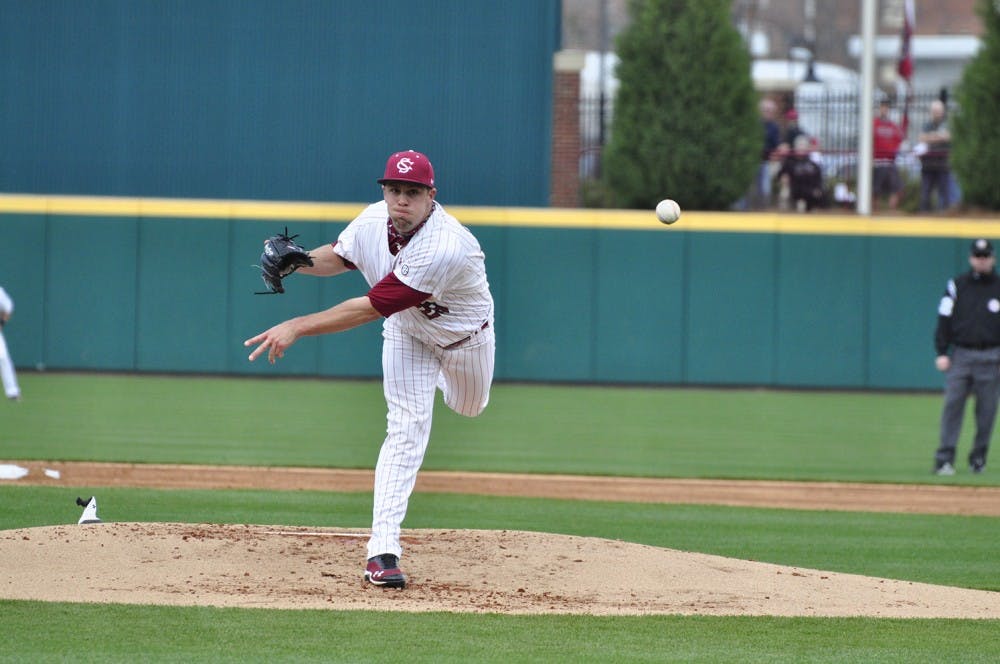 	Former South Carolina pitcher Michael Roth made his major league debut for the Angels earlier this month. He said his experience as a college player helped prepare him.