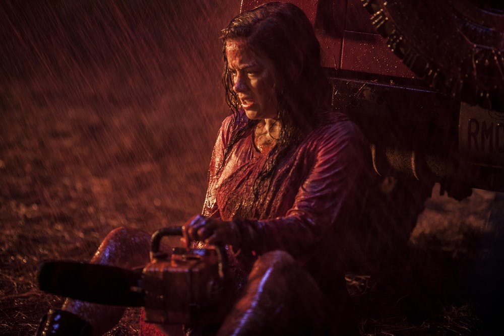 Jane Levy in TriStar Pictures&apos; horror, &quot;Evil Dead.&quot; (Kirsty Girffin/Courtesy TriStar Pictures/MCT)