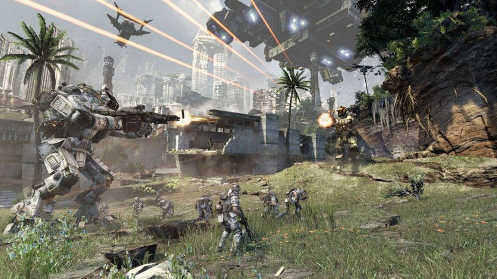 	The exclusively multiplayer &#8216;Titanfall&#8217;, released yesterday, pits teams of six against one another in giant metal robots.