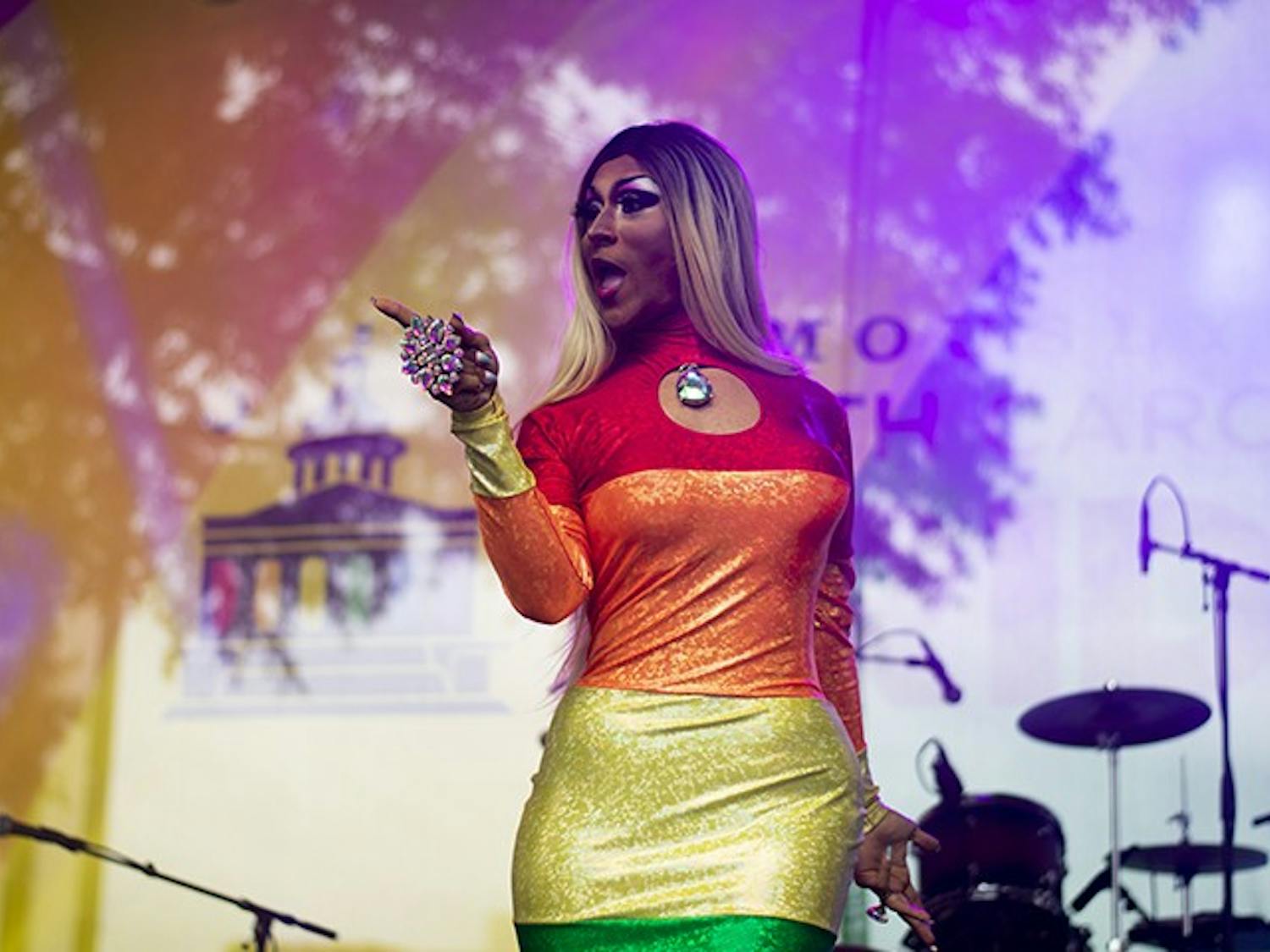 Local drag queen Princess Mocha performs at the Famously Hot South Carolina Pride Festival on Oct. 5th.