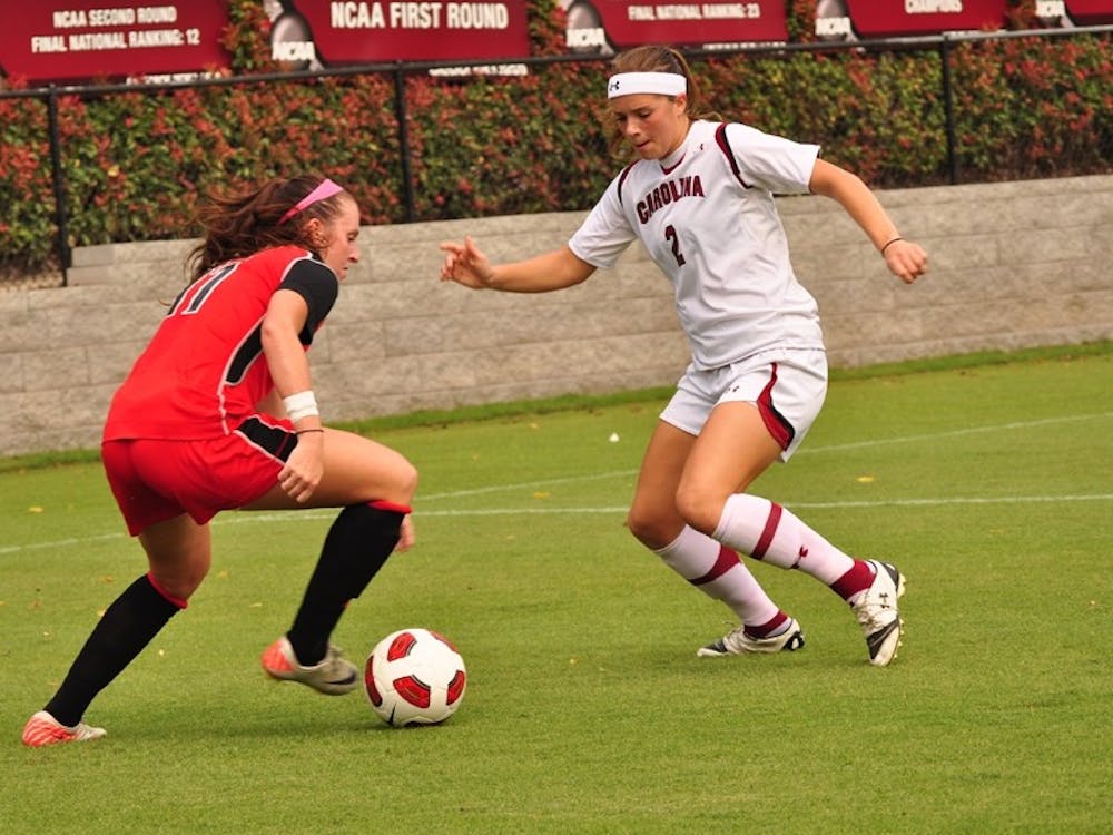 Junior Gabrielle Gilbert has two goals and three assists this season after scoring USC's only goal on Sunday.