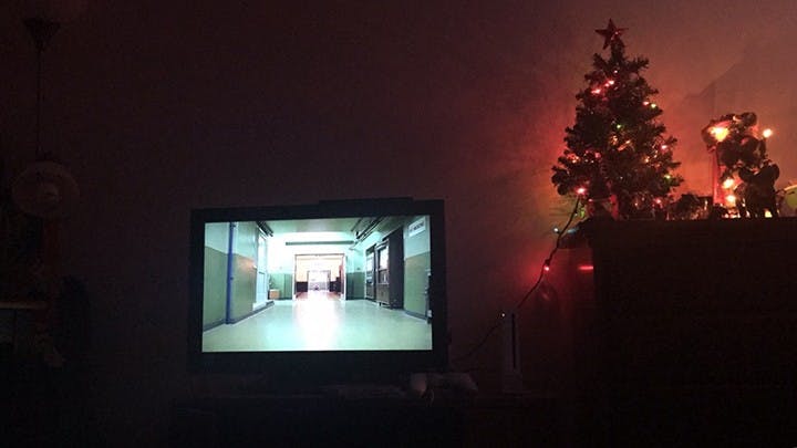 The fourth consecutive viewing of The Shining by photographer Scott McFall