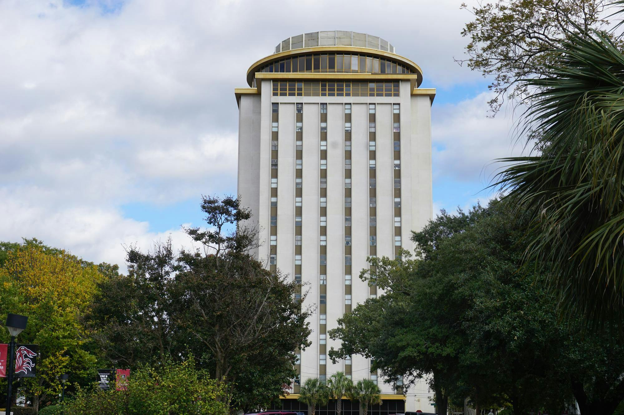 Capstone House residence hall located at Barnwell Street on Oct. 30, 2025. Capstone was the first honors residence hall built on the university in 1967 and currently is home to 579 students.