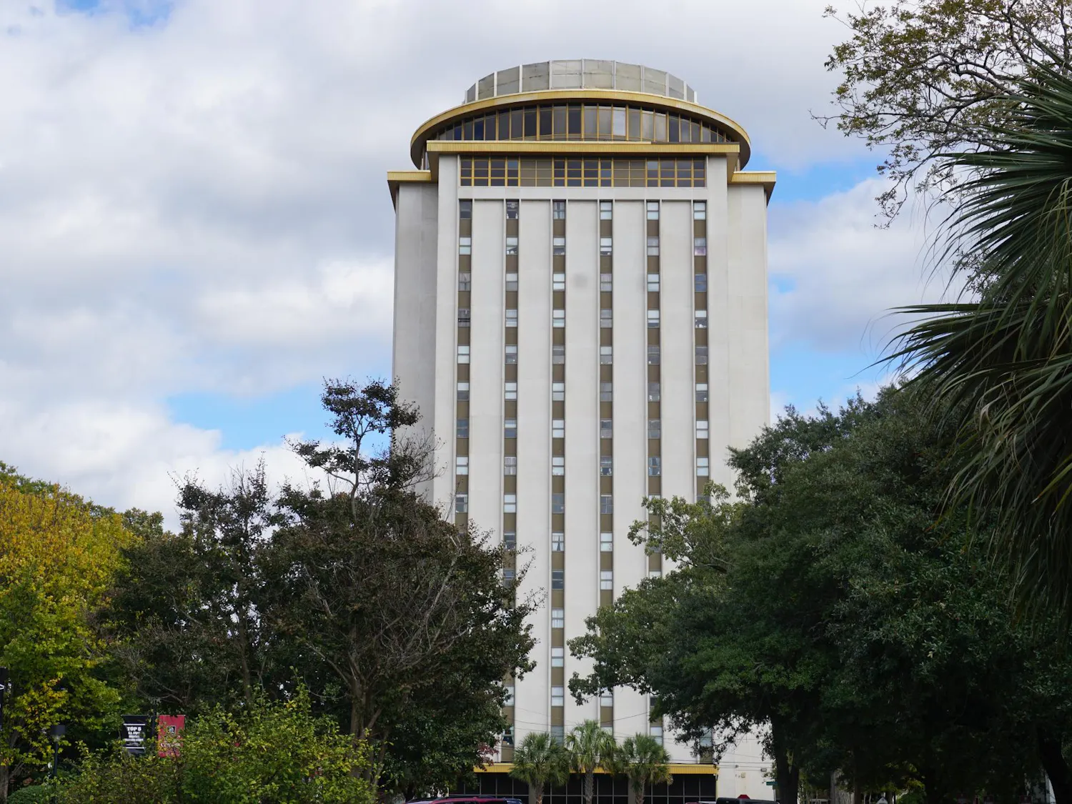 Capstone House residence hall located at Barnwell Street on Oct. 30, 2025. Capstone was the first honors residence hall built on the university in 1967 and currently is home to 579 students.