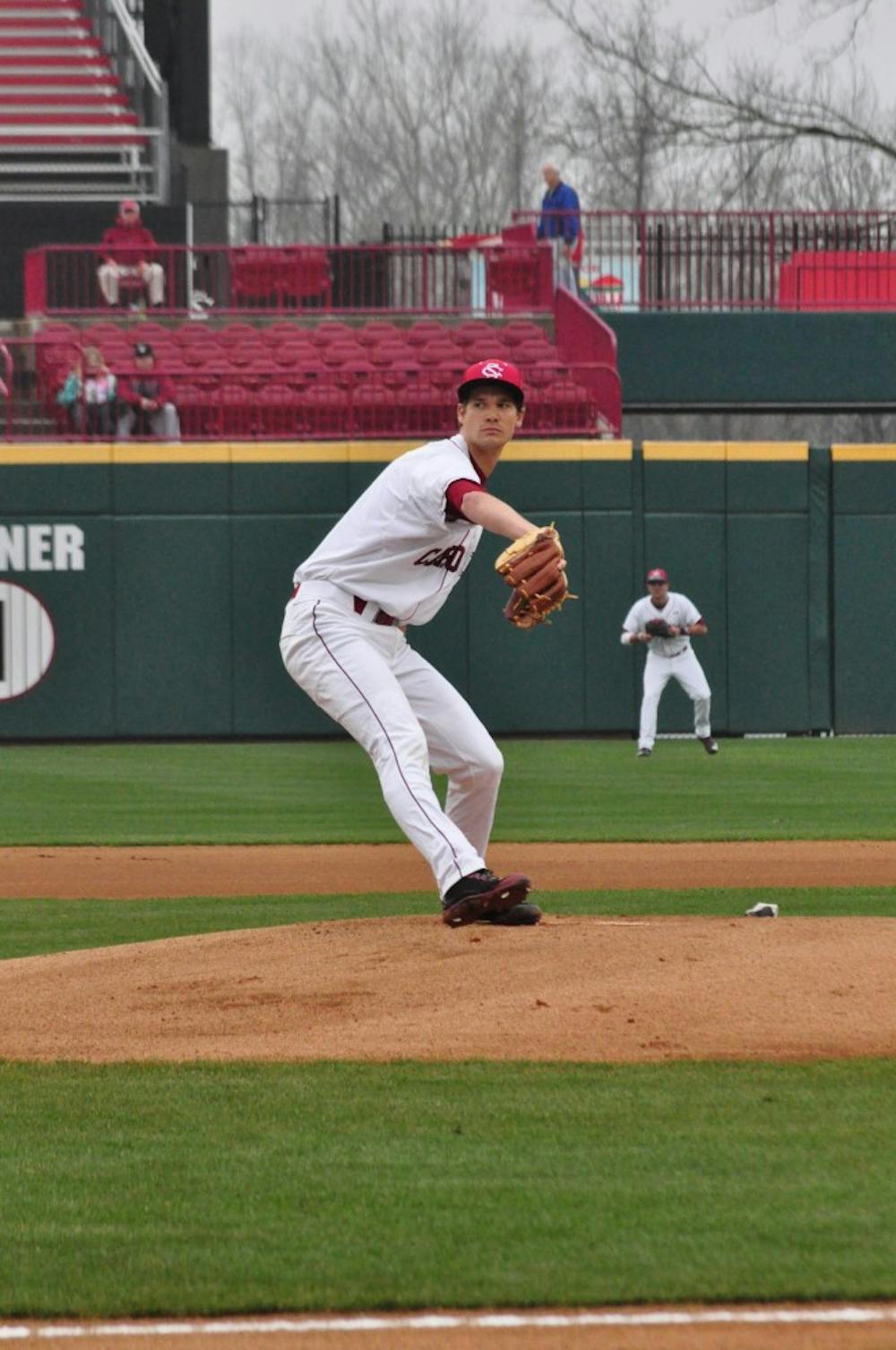 Freshman Jack Wynkoop earned a win in his first start for South Carolina, pitching 5.1 scoreless innings Tuesday.