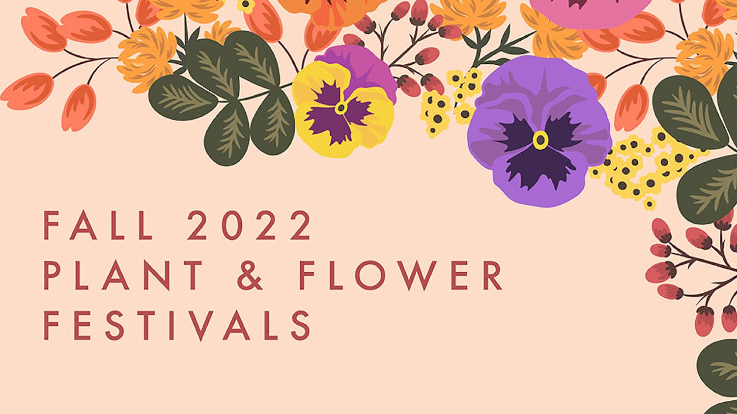 Preview graphic for the Fall 2022 Plant & Flower Festival.