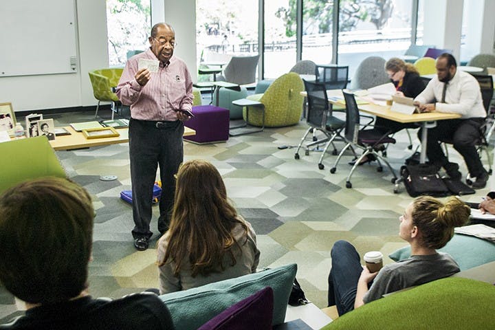 Harold White shared a note given to him by NFL football player John Abraham, thanking White for his influence.