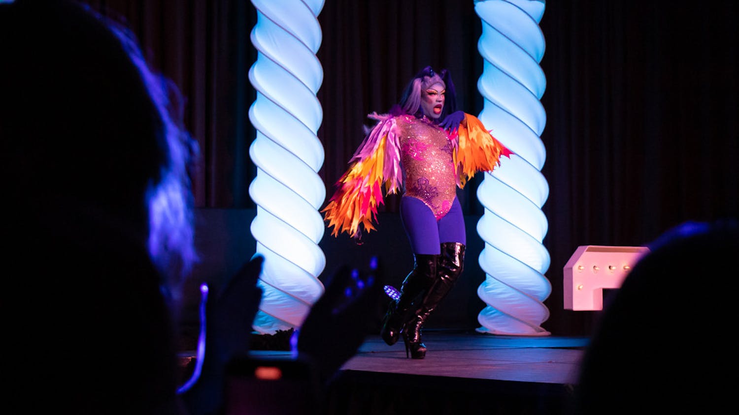 The 25th annual Birdcage drag show took place on April 12, 2023, in Russell House. The event was interrupted by a fire alarm but resumed after the building was cleared.