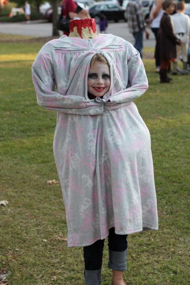 Haylie Kough shows off her creative costume.