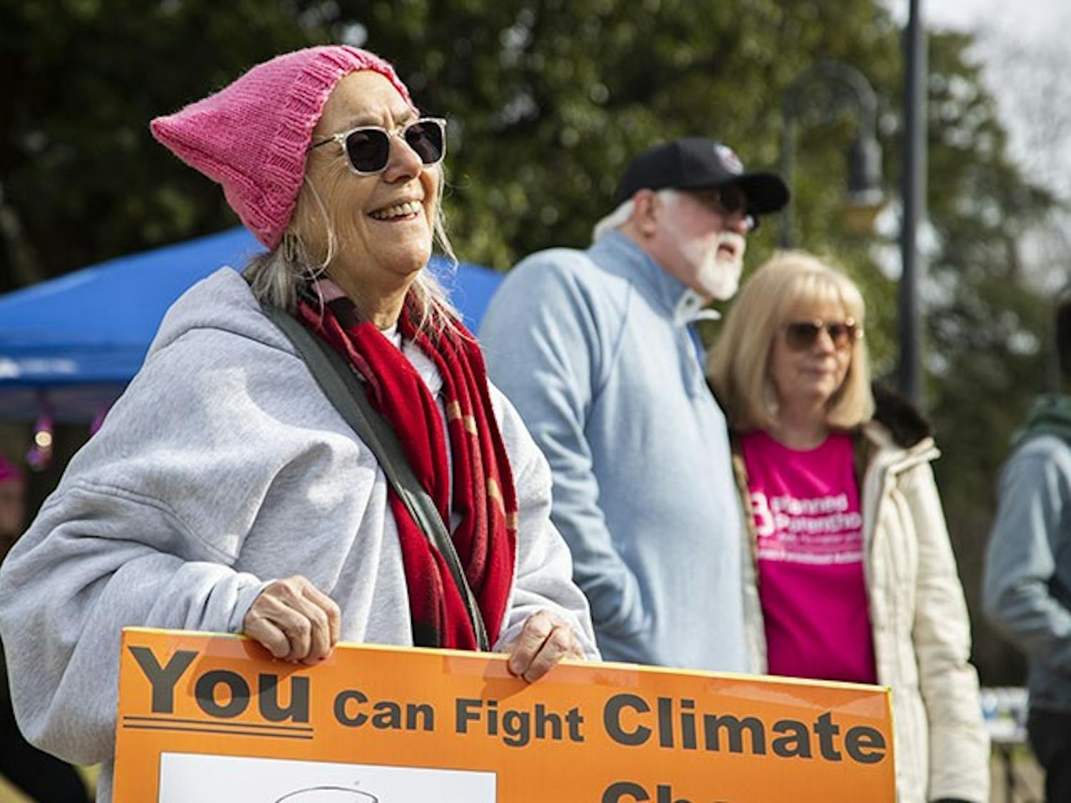 Cathy Cob, Teacher
Cathy Cobb is a teacher from Aiken, South Carolina. She drove to the march and held up her sign, which advocated for climate change. Climate change was a topic brought up during the march.