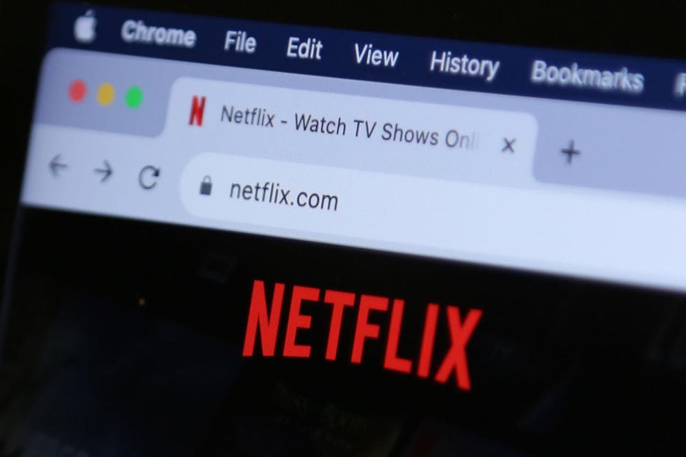 <p>A photo illustration of a computer screen showing a tab open for Netflix on Oct. 5, 2023. Sex Education, a Netflix original show, premiered its final season on Sept. 21.</p>