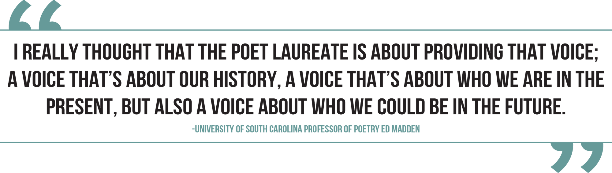 South Carolina Poets weigh in on State Poet Laureate Vacancy PULL QUOTE