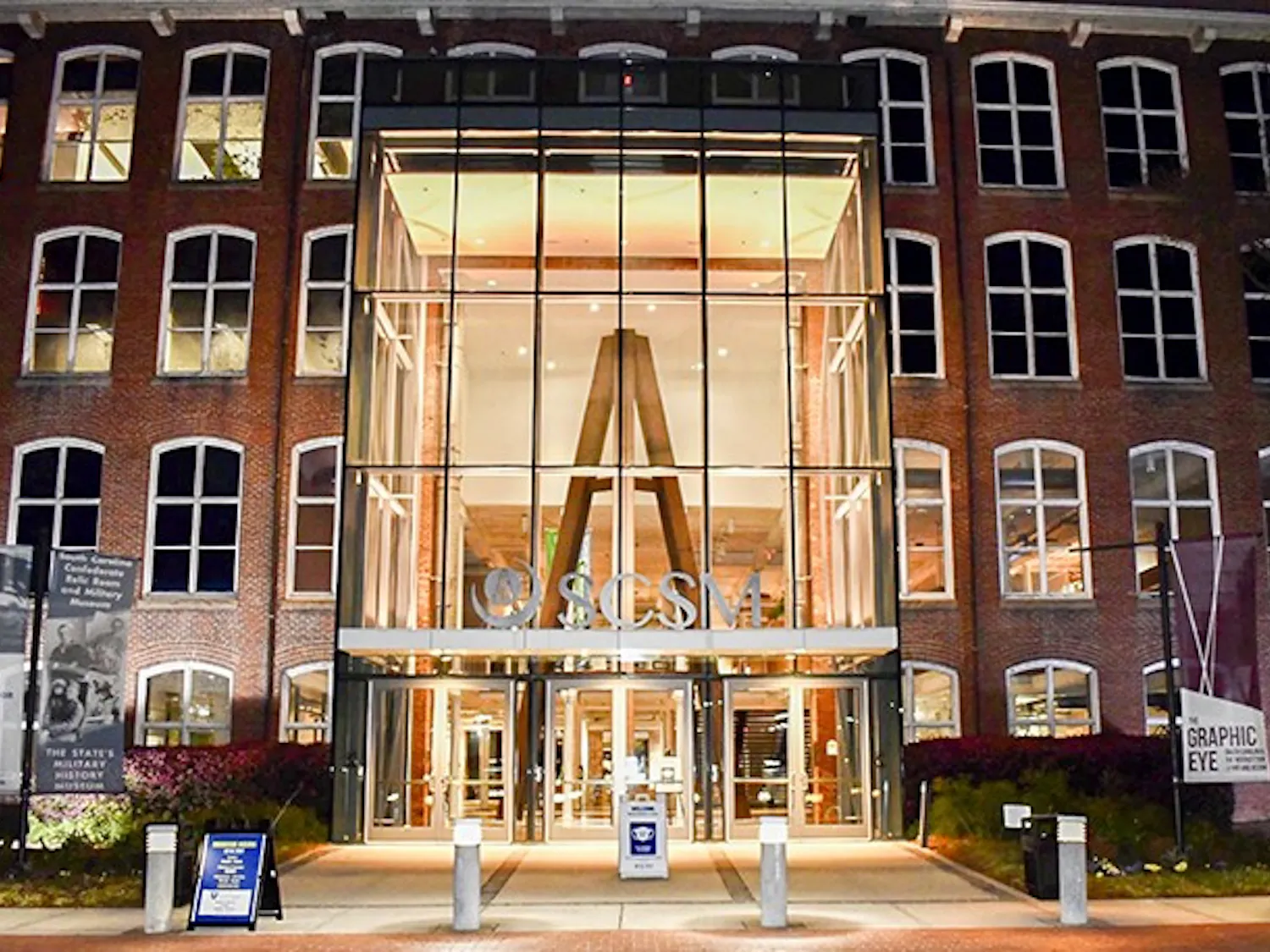 The front of the South Carolina State Museum. Within the museum, there are four major sections, which include art, natural history, cultural history and science and technology. 