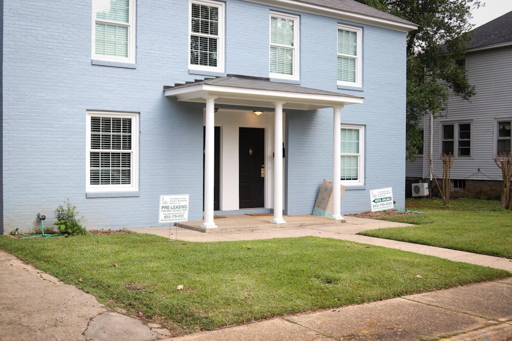 <p>A house for rent is pictured in Five Points on Nov. 6, 2024. You can find many houses and apartments within a 10-20 minute walk from any part of campus.</p>