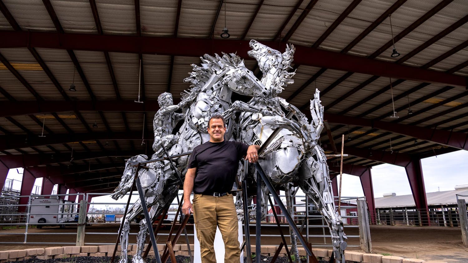 Local artist Thomas Humphries has been creating sculptures out of repurposed items since college. The medium has allowed Humphries to express passion through welding found materials into art, he said. Humphries' work can be found at the Riverbanks Zoo and Garden, South Carolina State Fairgrounds, West Columbia Riverwalk and other spaces throughout Columbia.