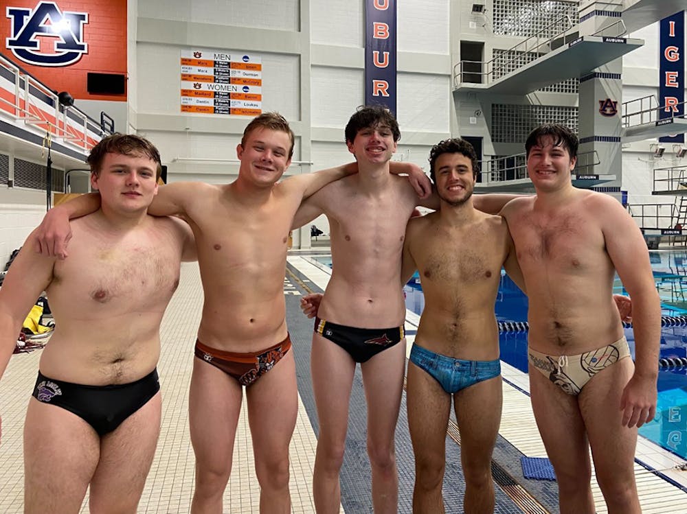 <p>FILE — The Gamecock Water Polo Club at Auburn University for the Chris Young Tournament on Jan 29, 2022.</p>