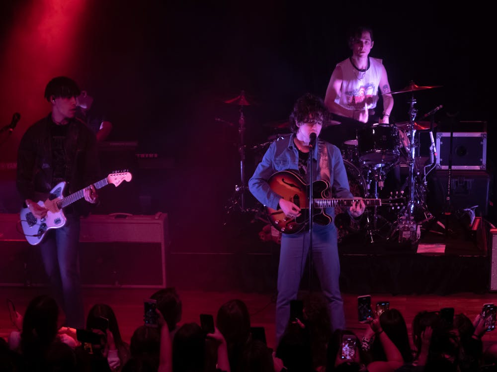 <p>Inhaler, an Irish rock band from Dublin, performs a concert at Terminal West in Atlanta, Georgia, on March 4, 2022. The group played its first album, "It Won't Always Be Like This," which helped it define its distinct and recognizable sound.</p>