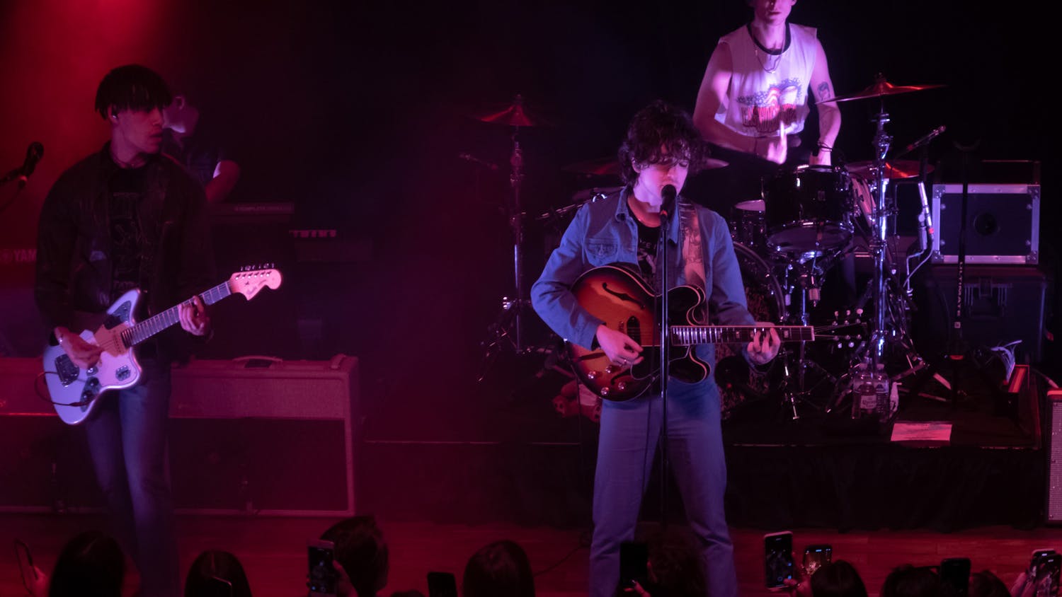 Inhaler, an Irish rock band from Dublin, performs a concert at Terminal West in Atlanta, Georgia, on March 4, 2022. The group played its first album, "It Won't Always Be Like This," which helped it define its distinct and recognizable sound.