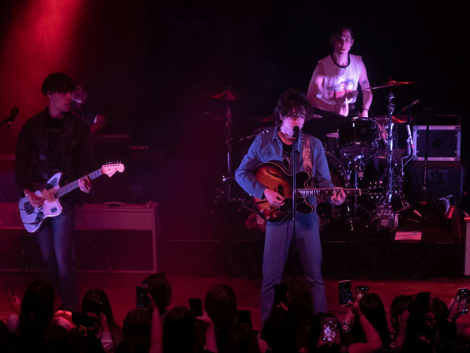 Inhaler, an Irish rock band from Dublin, performs a concert at Terminal West in Atlanta, Georgia, on March 4, 2022. The group played its first album, "It Won't Always Be Like This," which helped it define its distinct and recognizable sound.