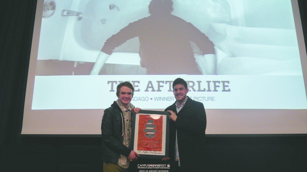 	<p>Out of 133 entrees, Ryan Magee and Daniel Kyre, whose YouTube account has over 49,000 subscribers, won best picture for their short film &#8216;The Afterlife.&#8217;</p>