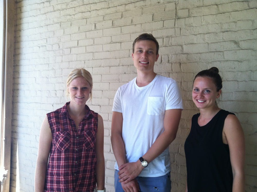 	Bronte Chapman, Alexander Hamilton and Sandra Winkle are among the 1,300 international students studying at USC this fall.