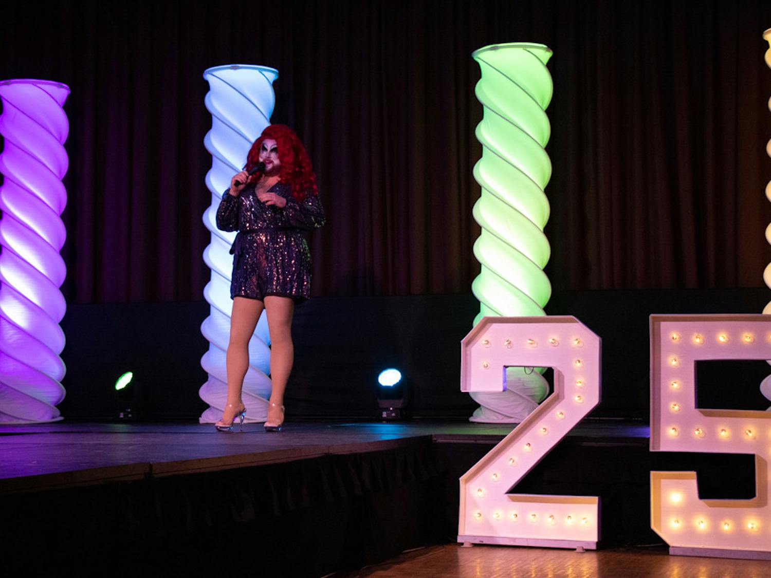 The annual Birdcage drag show was hosted by Carolina Productions and IRIS on April 12, 2023. Co-host Ebony Would helped the show celebrate its 25th year.