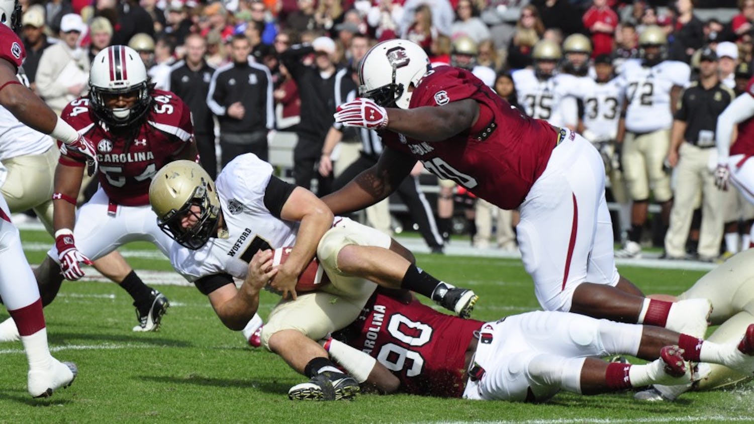 	Major programs schedule weak nonconference opponents, such as Wofford vs. South Carolina in 2012.