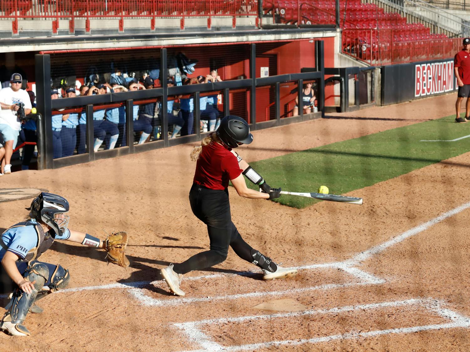 The South Carolina Gamecocks softball team took on USC Beaufort and Wofford in back-to-back exhibition games on Saturday, Oct. 7, 2023. South Carolina defeated USC Beaufort 3-0 and Wofford 14-0.