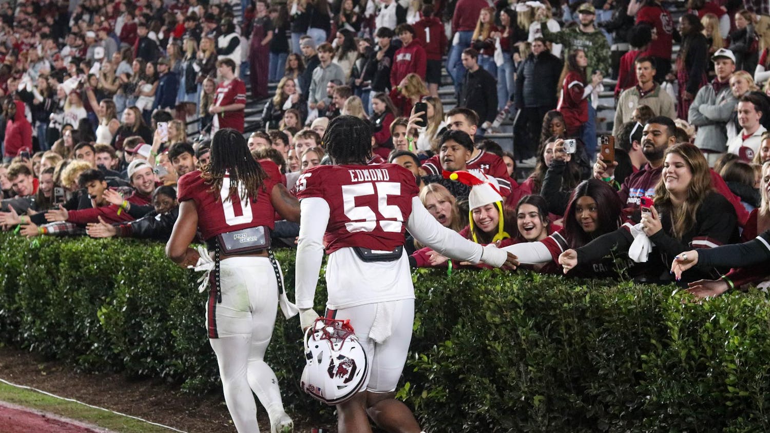 The South Carolina Gamecocks took on the Wofford College Terriers on Nov. 23, 2024, in the team’s last home game of the season at Williams-Brice Stadium. The Gamecocks ended the game on home turf with a score of 56-12, bringing the team’s season record to 8-3. Next, the Gamecocks will face the Clemson Tigers in the Palmetto Bowl on the road on Nov. 30, 2024, at Memorial Stadium.