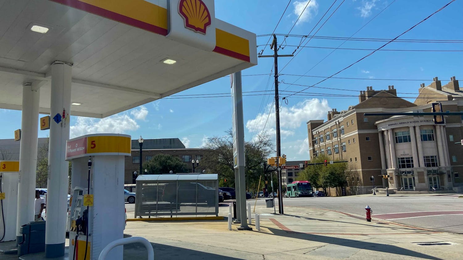 FILE — An exterior photo of a Shell gas station on Assembly Street. An armed robbery occurred early Friday morning inside of the Shell's convenience store, the Corner Pantry.&nbsp;