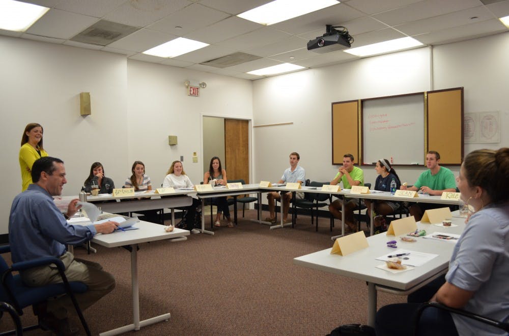 	The 16 students in Dan Friedman&#8217;s U101 class are all residents of Columbia Hall and students in the same psychology class.