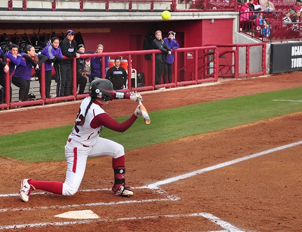<p>South Carolina junior outfielder Alaynie Page leads the Gamecocks in batting average (.514), home runs (6) and RBIs (19). </p>