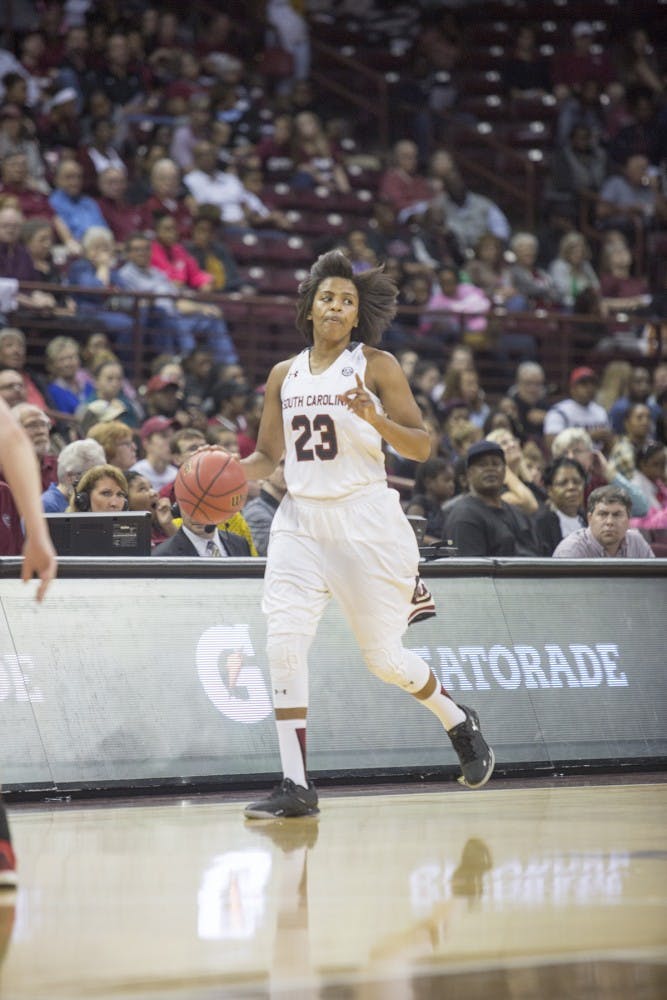 South Carolina had the largest lead of the game in the second half with six points against UCLA.