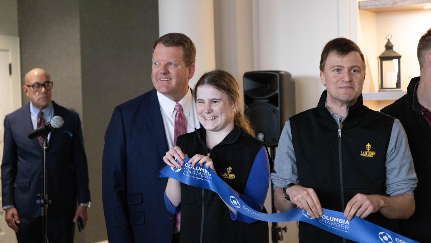 The ribbon-cutting ceremony of The Lantern Hotel on Jan. 21, 2026.