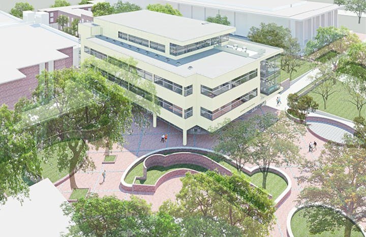 The new Student Health Services building will be 68,000 square feet and expand a variety of services.