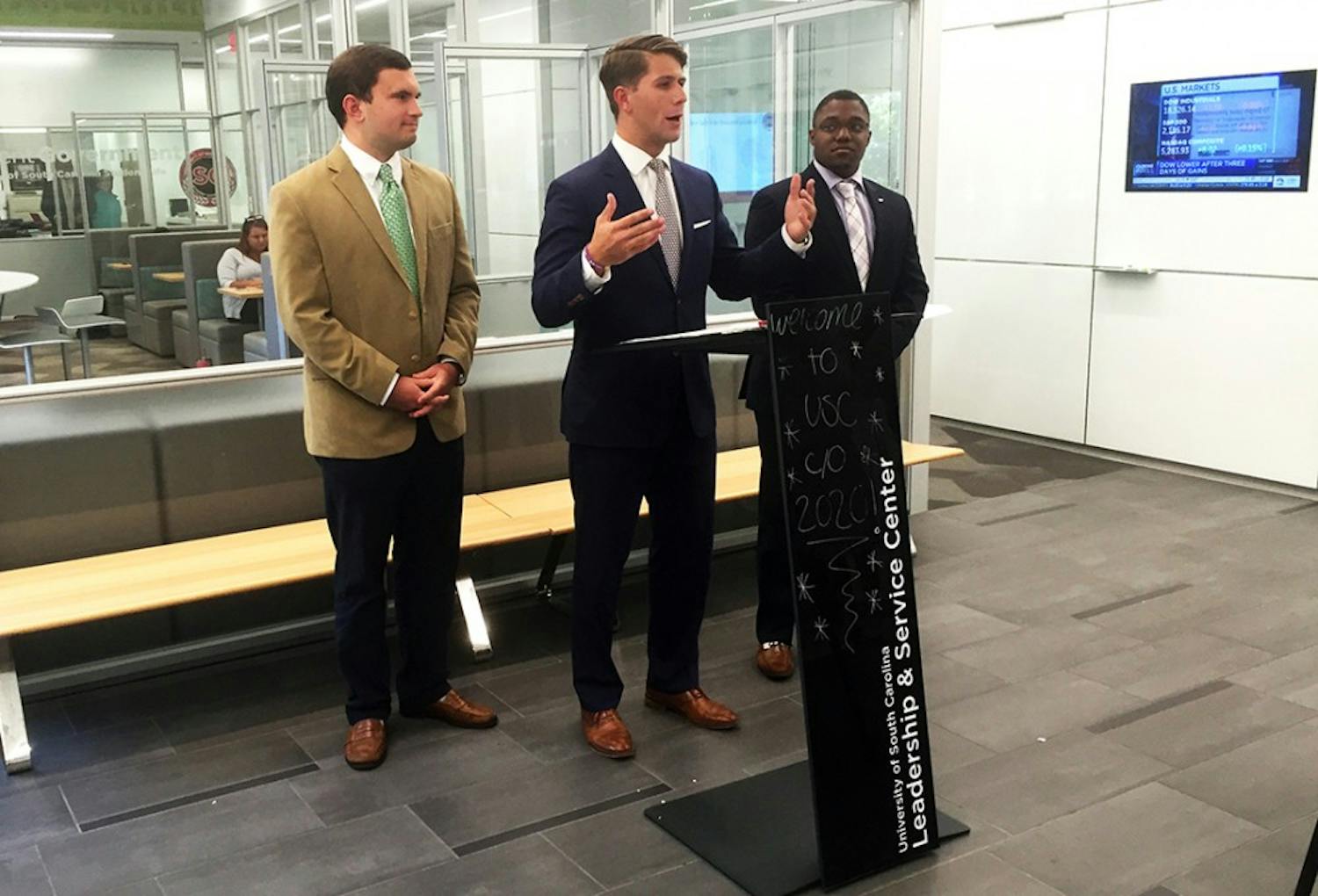 Student Body President Michael Parks announced the new partnership in a press conference Wednesday.